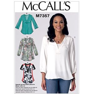 McCall's Patterns 7357, Misses Tops,Sizes 6-14, Patterns, Multicoloured, A5 (6-8-10-12-14) McCall's Patterns 7357, Misses Tops,Sizes 6-14, Patterns, Multicoloured, A5 (6-8-10-12-14)