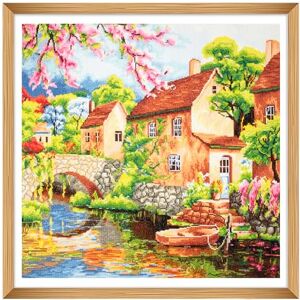 Trimits Large Cross Stitch Kits Counted Embroidery Needlework for Adults Beginners Kids, Christmas Gifts Wall Art, (Frame Not Included) 14 Count, Home Trimits Large Cross Stitch Kits Counted Embroidery Needlework for Adults Beginners Kids, Christmas Gifts Wall Art, (Frame Not Included) 14 Count, Home
