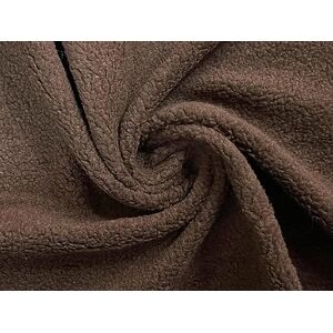 CRS Fur Fabrics Faux Sherpa Fleece Sheepskin Fabric Material Brown 1Mtr CRS Fur Fabrics Faux Sherpa Fleece Sheepskin Fabric Material Brown 1Mtr