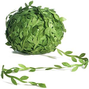 Naidiler 265 Ft Leaf Ribbon, Artificial Vines Leaves String Trim Ribbon Wild Jungle Botanical Greenery for Baby Shower Party Wedding Home Wreaths & DIY Craft Naidiler 265 Ft Leaf Ribbon, Artificial Vines Leaves String Trim Ribbon Wild Jungle Botanical Greenery for Baby Shower Party Wedding Home Wreaths & DIY Craft