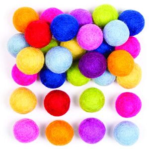 Baker Ross AC902 Coloured Felt Balls Pack of 50, Colourful Jet Toys for Kids to Play with Indoors and Outdoors, Great for Party Bag Fillers or Pocket Money Gifts Baker Ross AC902 Coloured Felt Balls Pack of 50, Colourful Jet Toys for Kids to Play with Indoors and Outdoors, Great for Party Bag Fillers or Pocket Money Gifts
