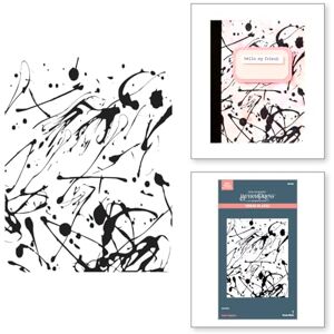 Spellbinders Memo Splatter BetterPress Plate from The Take Note Collection Spellbinders Memo Splatter BetterPress Plate from The Take Note Collection