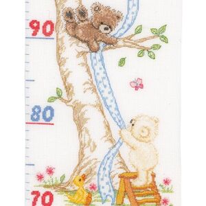 Vervaco Height Chart Tree House Counted Cross Stitch, Multi-Colour Vervaco Height Chart Tree House Counted Cross Stitch, Multi-Colour