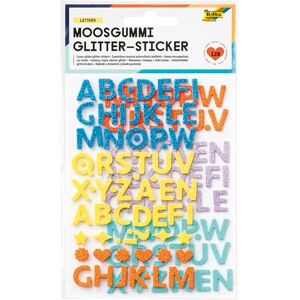Folia 23776 Foam Rubber Glitter Stickers Letters Pack of 128 in 5 Different Colours, Letter Stickers for Decorating and Decorating Folia 23776 Foam Rubber Glitter Stickers Letters Pack of 128 in 5 Different Colours, Letter Stickers for Decorating and Decorating
