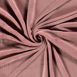 CRS Fur Fabrics Double Sided Coral Cuddle Fleece Fabric Material Old Rose 1MTR CRS Fur Fabrics Double Sided Coral Cuddle Fleece Fabric Material Old Rose 1MTR