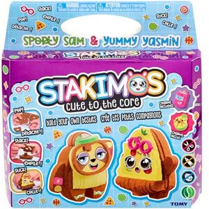 TOMY Stakimos Sporty Sam and Yummy Yasmin Kids Craft Set to Build Your Own Adorable 3D Characters from Recycled Polyester Craft Foam No Glue or Cutting Needed Craft Kits for Kids Ages 6+ Years TOMY Stakimos Sporty Sam and Yummy Yasmin Kids Craft Set to Build Your Own Adorable 3D Characters from Recycled Polyester Craft Foam No Glue or Cutting Needed Craft Kits for Kids Ages 6+ Years