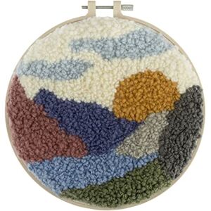 Trimits Punch Needle Hoop Kit, 20.3cm (8in), Landscape Trimits Punch Needle Hoop Kit, 20.3cm (8in), Landscape