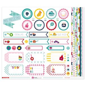 Anita y Su Mundo Anita and Su Mundo Collection in My Kitchen Scrapbooking Papers, Paper, Multicoloured, 12" x 12 Anita y Su Mundo Anita and Su Mundo Collection in My Kitchen Scrapbooking Papers, Paper, Multicoloured, 12" x 12