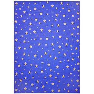 Folia 5834 Photo Cardboard Blue with Golden Stars, 50 x 70 cm, 10 Sheets, Printed on Both Sides for Crafts and Creative Design of Cards, Window Pictures and Scrapbooking Folia 5834 Photo Cardboard Blue with Golden Stars, 50 x 70 cm, 10 Sheets, Printed on Both Sides for Crafts and Creative Design of Cards, Window Pictures and Scrapbooking