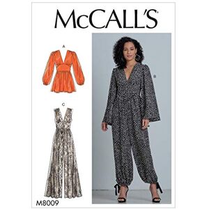 McCall's Sewing Pattern-M8009A5-Misses' Romper and Jumpsuits McCall's Sewing Pattern-M8009A5-Misses' Romper and Jumpsuits