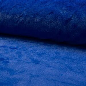 CRS Fur Fabrics Luxury Short Plush Super Soft Faux Fur Fabric Material Royal, 1Mtr 150cm x 100cm CRS Fur Fabrics Luxury Short Plush Super Soft Faux Fur Fabric Material Royal, 1Mtr 150cm x 100cm