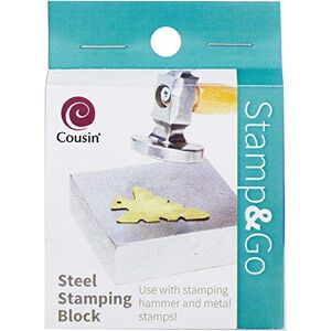 Cousin Steel Stamping Block, Silver Cousin Steel Stamping Block, Silver
