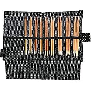Seeknit Circular Knitting Needles Set, Bamboo, Black, Mittelgroße/Große Seeknit Circular Knitting Needles Set, Bamboo, Black, Mittelgroße/Große
