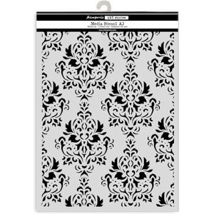 Stamperia Thick Stencil for Scrapbooks, Albums, Cards, Bullet Journals, and More, Flexible Material, Easy to Clean, Perfect for Crafts and Gifting (Gardens of Time, Tapestry) (A3) Stamperia Thick Stencil for Scrapbooks, Albums, Cards, Bullet Journals, and More, Flexible Material, Easy to Clean, Perfect for Crafts and Gifting (Gardens of Time, Tapestry) (A3)