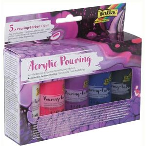 Folia Acrylic Set - 5 Colors, Pouring Medium, 60ml - Art Supplies Folia Acrylic Set - 5 Colors, Pouring Medium, 60ml - Art Supplies