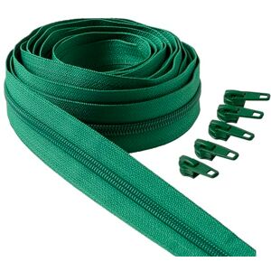 IPEA 5 Metre Long Green Continuous Chain Zip + 15 Metal Sliders Made in Italy Chain Size #5 Nylon Zippers Zip Cut for Sewing by The Metre 30mm Wide Yellow IPEA 5 Metre Long Green Continuous Chain Zip + 15 Metal Sliders Made in Italy Chain Size #5 Nylon Zippers Zip Cut for Sewing by The Metre 30mm Wide Yellow