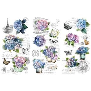 Thymeless Designs Blooming Hydrangeas Transfer Sheets - Transfer Sheets Thymeless Designs Blooming Hydrangeas Transfer Sheets - Transfer Sheets