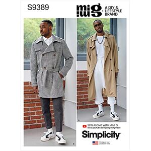 SIMPLICITY Sewing Pattern S9389 Men's Trench Coat in Two Lengths SIMPLICITY Sewing Pattern S9389 Men's Trench Coat in Two Lengths