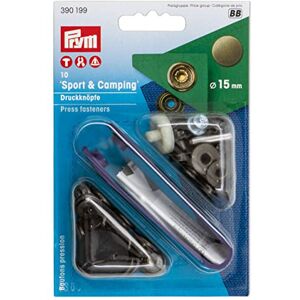 Prym Sport and Camping Brass (15mm) Non-Sew Press Fasteners 1 Unit Prym Sport and Camping Brass (15mm) Non-Sew Press Fasteners 1 Unit