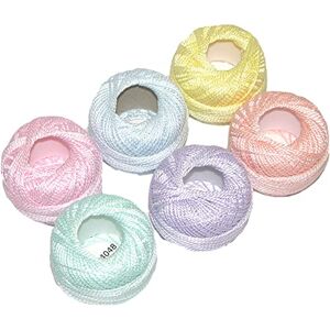 Presencia Finca Perle Cotton ~ Size #5 ~ Thread Sampler Pack for Sewing, Embroidery, and Quilting (01 Pastels) Presencia Finca Perle Cotton ~ Size #5 ~ Thread Sampler Pack for Sewing, Embroidery, and Quilting (01 Pastels)