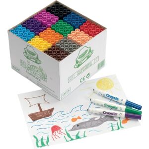 CRAYOLA MyFirst Washable Markers Assorted Colours (Pack of 144) Perfect for School Classrooms CRAYOLA MyFirst Washable Markers Assorted Colours (Pack of 144) Perfect for School Classrooms