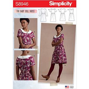 Simplicity Sewing Pattern S8946 Misses' Dresses, Paper, White, Various Simplicity Sewing Pattern S8946 Misses' Dresses, Paper, White, Various