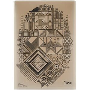 Sizzix 664506 3D Embossing Folder Georgie Evans Textured Prints - Embossing Folder Sizzix 664506 3D Embossing Folder Georgie Evans Textured Prints - Embossing Folder