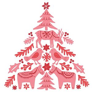 Sizzix Layered Clear Stamps 3PK Folk Tree by Olivia Rose, One Size Sizzix Layered Clear Stamps 3PK Folk Tree by Olivia Rose, One Size