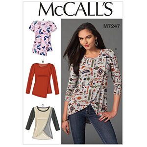 McCall's Patterns 7247, Misses Tops,Sizes, Cotton, Multicoloured, A5 (6-8-10-12-14) McCall's Patterns 7247, Misses Tops,Sizes, Cotton, Multicoloured, A5 (6-8-10-12-14)