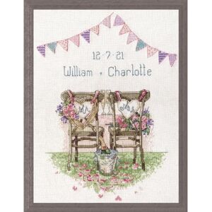 Designworks Ink Design Works Wedding Chairs Cross Stitch Kit, Cotton, Multi-Colour, 23 x 30 x 0.1 cm Designworks Ink Design Works Wedding Chairs Cross Stitch Kit, Cotton, Multi-Colour, 23 x 30 x 0.1 cm