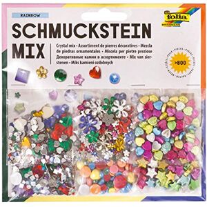 Folia 12419 Decorative Crystals Set, Over 800 Pcs, Assorted Shapes, Sizes and Colours Folia 12419 Decorative Crystals Set, Over 800 Pcs, Assorted Shapes, Sizes and Colours