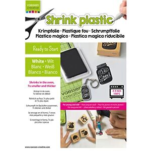 Creative Labs Vaessen Kreativschrumpf Kunststoff, weiß, 250 Blatt, 21 x 30 cm, Fun Arts and Crafts Projekte für jedes Alter, White Creative Labs Vaessen Kreativschrumpf Kunststoff, weiß, 250 Blatt, 21 x 30 cm, Fun Arts and Crafts Projekte für jedes Alter, White