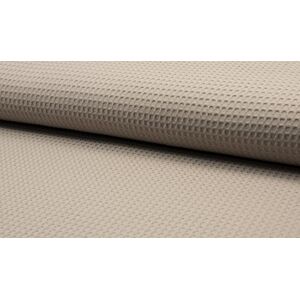 CRS Fur Fabrics 100% Cotton Waffle Honeycomb Pique Fabric Material Taupe Beige, 1Mtr 150cm x 100cm CRS Fur Fabrics 100% Cotton Waffle Honeycomb Pique Fabric Material Taupe Beige, 1Mtr 150cm x 100cm