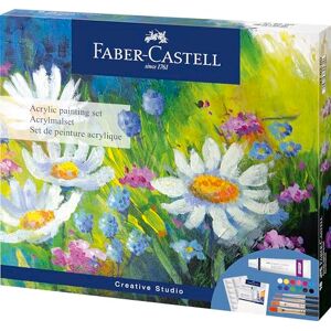 Faber Creative Studio Acrylic Painting Set, 18 Pieces and Accessories, Art, Craft, Painting Supplies, Adults, Kids Faber Creative Studio Acrylic Painting Set, 18 Pieces and Accessories, Art, Craft, Painting Supplies, Adults, Kids