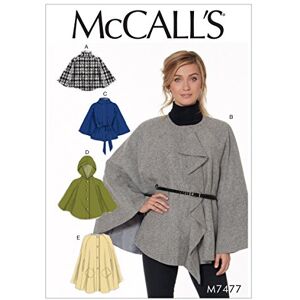 McCall's Patterns Misses Capes and Belt, Multi-Colour, Sizes XSM-MED McCall's Patterns Misses Capes and Belt, Multi-Colour, Sizes XSM-MED
