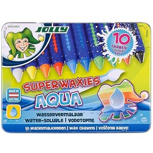JOLLY Superwaxies Aqua 5955-0003 Water Soluble Set of 10 - Art Supplies JOLLY Superwaxies Aqua 5955-0003 Water Soluble Set of 10 - Art Supplies