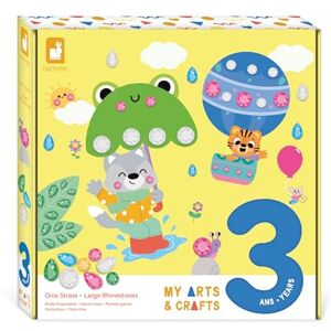 Janod My Arts & Crafts From 3 Years Large Strass 4 Boards Children's Creative Leisure Kit Fine Motor Skills and Concentration J09145 Janod My Arts & Crafts From 3 Years Large Strass 4 Boards Children's Creative Leisure Kit Fine Motor Skills and Concentration J09145