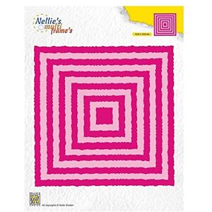 Nellie's Choice Nesting, Square Multi Frame, 13.8 x 13.8 cm, 11 Cutting, Card Making Supplies, Metal Dies for Scrapbooking, DIY and Paper Crafts, Pink, 138x138mm Nellie's Choice Nesting, Square Multi Frame, 13.8 x 13.8 cm, 11 Cutting, Card Making Supplies, Metal Dies for Scrapbooking, DIY and Paper Crafts, Pink, 138x138mm