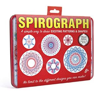 Spirograph Retro Tin Create Amazing Endless Designs Featuring Throwback Packaging & Retro Graphics Collector's Tin Art Set Creative Arts & Crafts Activity For Ages 8+ Spirograph Retro Tin Create Amazing Endless Designs Featuring Throwback Packaging & Retro Graphics Collector's Tin Art Set Creative Arts & Crafts Activity For Ages 8+