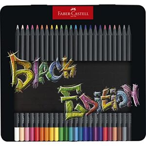 Faber Colouring Pencils Black Edition, tin of 24 tin of 12 Faber Colouring Pencils Black Edition, tin of 24 tin of 12