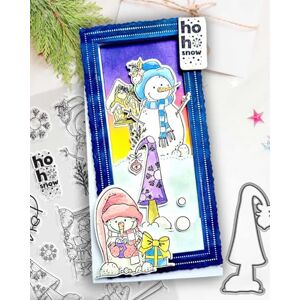Polka Doodles Ho Ho Ho Snowmen Christmas Holiday Craft Cutting Dies, A5/8x6, Red Polka Doodles Ho Ho Ho Snowmen Christmas Holiday Craft Cutting Dies, A5/8x6, Red