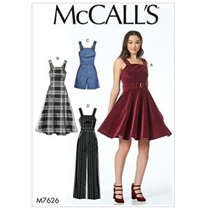McCall's Patterns 7626, Misses Dresses,Belt,Romper and Jumpsuit,Sizes 12-20, Paper, Multicoloured, D5 (12-14-16-18-20) McCall's Patterns 7626, Misses Dresses,Belt,Romper and Jumpsuit,Sizes 12-20, Paper, Multicoloured, D5 (12-14-16-18-20)