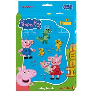 Hama Peppa Pig Box Approx. 2.500 Fuse Beads, 1 Large Pegboard 1, Colour Printed Design Sheet, Instructions & Ironing Paper Mosaic Decoration Arts & Craft for Creative Children Ages Hama Peppa Pig Box Approx. 2.500 Fuse Beads, 1 Large Pegboard 1, Colour Printed Design Sheet, Instructions & Ironing Paper Mosaic Decoration Arts & Craft for Creative Children Ages