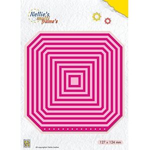 Nellie's Choice Nesting Square Booklet Multi Frame, 12.7 x 12.4 cm, 20 Cutting, Card Making Supplies, Metal Dies for Scrapbooking, DIY and Paper Crafts, Pink, 127x124mm Nellie's Choice Nesting Square Booklet Multi Frame, 12.7 x 12.4 cm, 20 Cutting, Card Making Supplies, Metal Dies for Scrapbooking, DIY and Paper Crafts, Pink, 127x124mm