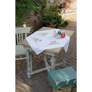 Vervaco Printed Tablecloth Embroidery Kit, Cotton, Multicoloured, ca. 80 x 80 cm / 32" x 32 Vervaco Printed Tablecloth Embroidery Kit, Cotton, Multicoloured, ca. 80 x 80 cm / 32" x 32