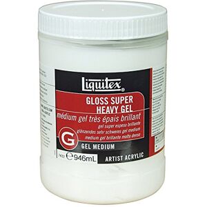 Liquitex 7432 Professional Gloss Super Heavy Gel Medium, 946 ml , White Liquitex 7432 Professional Gloss Super Heavy Gel Medium, 946 ml , White