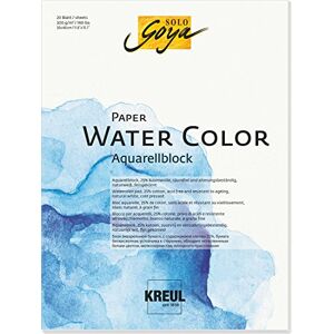 KREUL Solo Goya Paper Water Colour Watercolour Pad, 20 Sheets KREUL Solo Goya Paper Water Colour Watercolour Pad, 20 Sheets