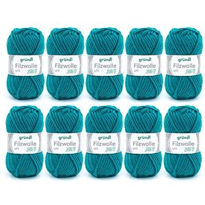 Gründl Wool Felt Uni - 50g / 50m - Petrolej - Wool Yarn - DIY Crafts Gründl Wool Felt Uni - 50g / 50m - Petrolej - Wool Yarn - DIY Crafts