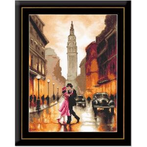 Lanarte Cross Stitch Embroidery Kits Counted Cross Stitch Pictures Set Dancing in New York Wall Decoration Handmade Set for Adults Approx. 26 x 38 cm DIY Decoration Craft Set Craftsman Creative Gift Lanarte Cross Stitch Embroidery Kits Counted Cross Stitch Pictures Set Dancing in New York Wall Decoration Handmade Set for Adults Approx. 26 x 38 cm DIY Decoration Craft Set Craftsman Creative Gift