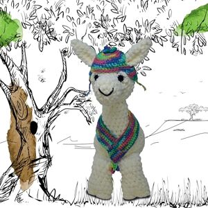 KNITTY CRITTERS – Main Collection – Lulu Llama Beginner-Friendly Crochet Craft Kit with Recycled Yarn KNITTY CRITTERS – Main Collection – Lulu Llama Beginner-Friendly Crochet Craft Kit with Recycled Yarn